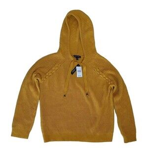 NWT Ladies Alison Andrews Gold Honeycomb Hoodie Sweater Size XL